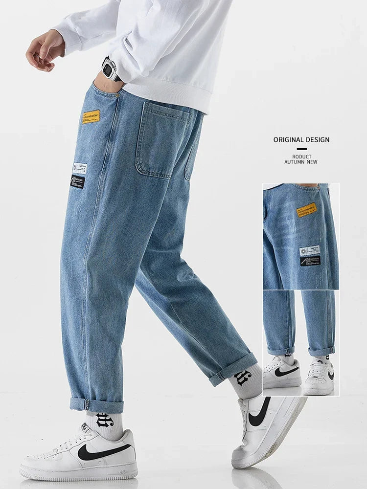 Calça Manfinity Baggy Denim — Foto 5