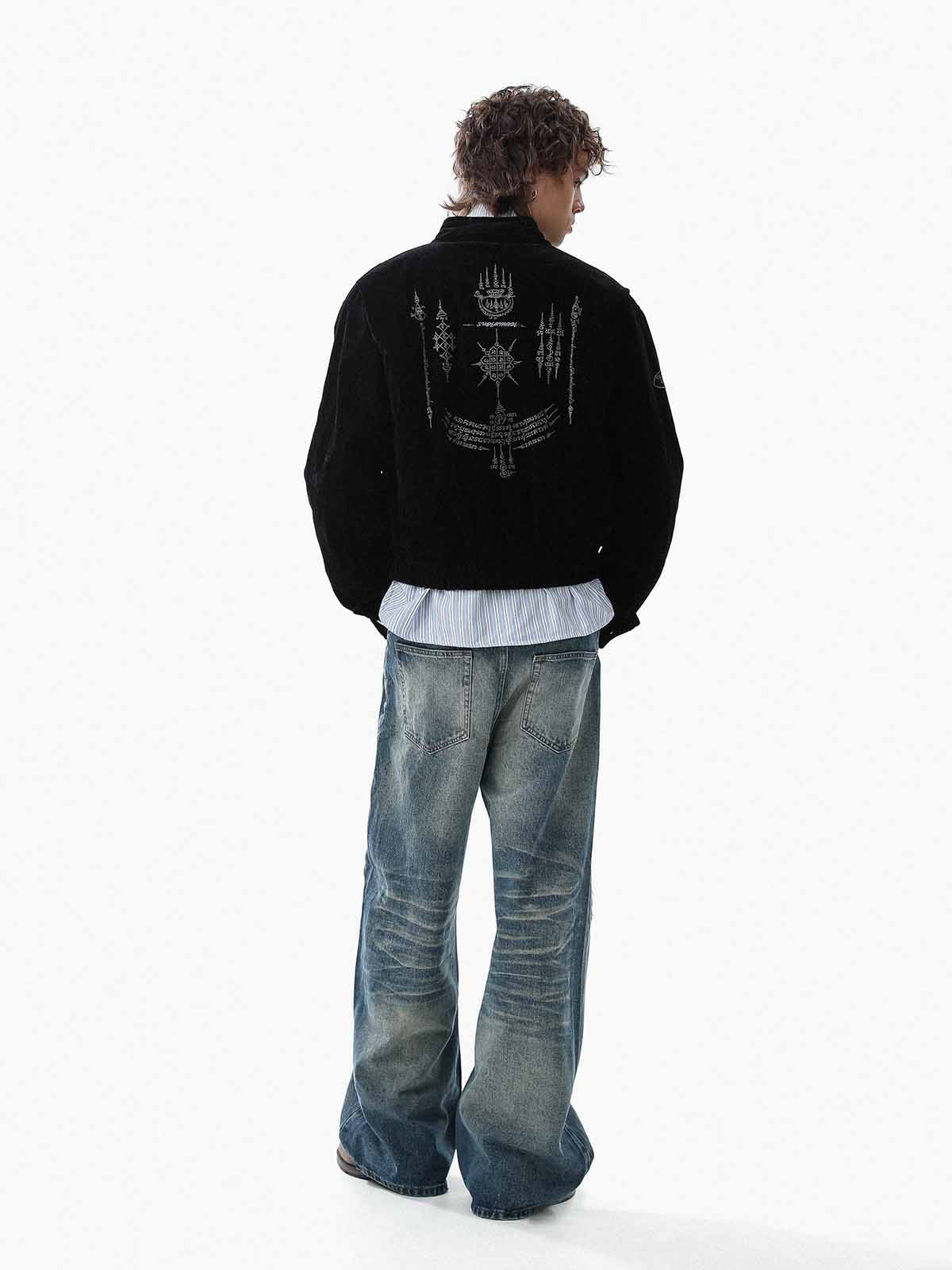 Jaqueta Manfinity Suede Embroidered — Foto 7
