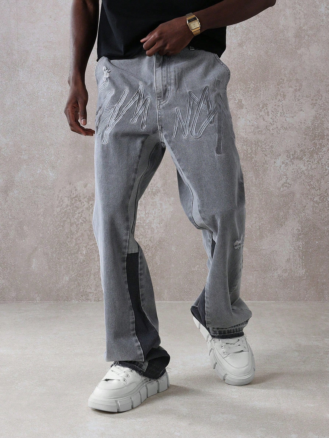 Calça Manfinity Denim Flare — Foto 1