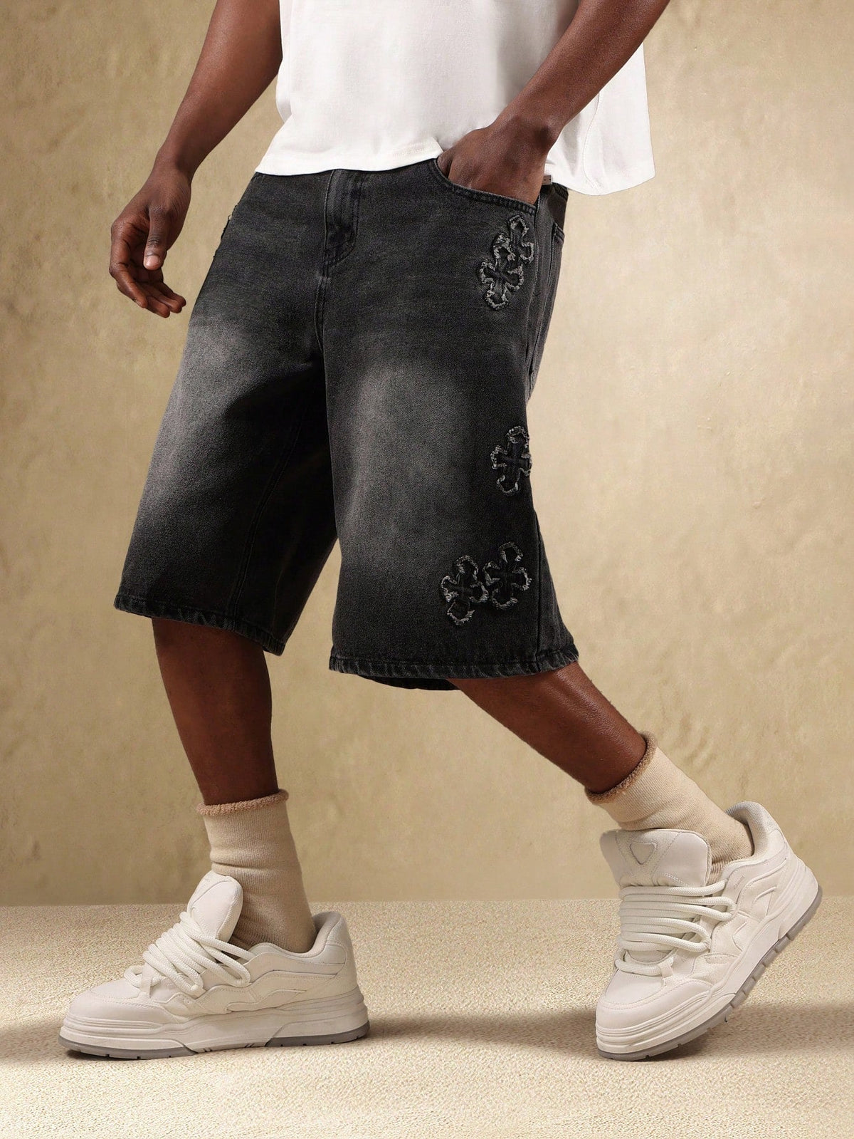 Short Manfinity Denim Cruz Jeans — Foto 4