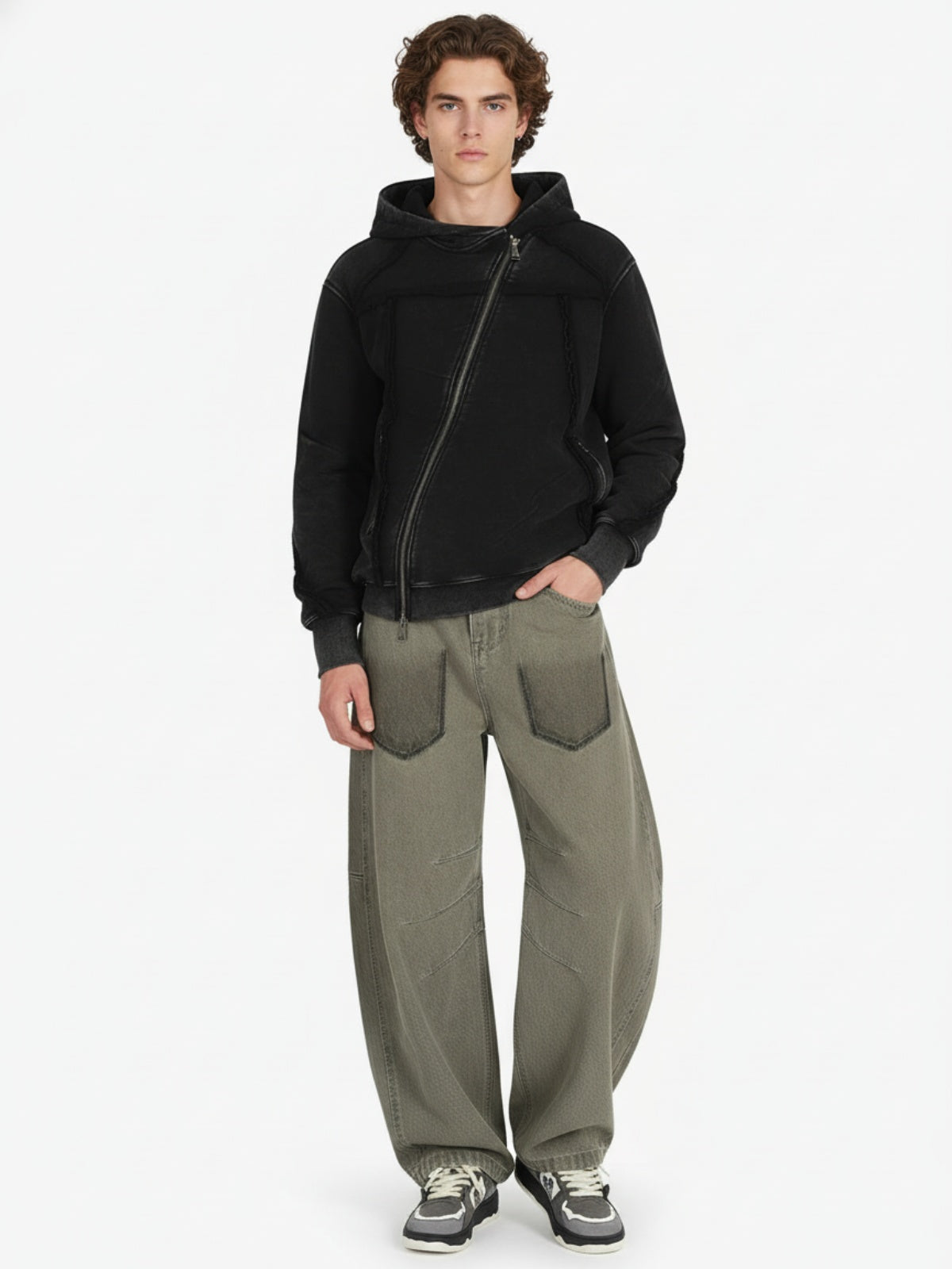 Moletom Manfinity Asymmetric Zip — Foto 5