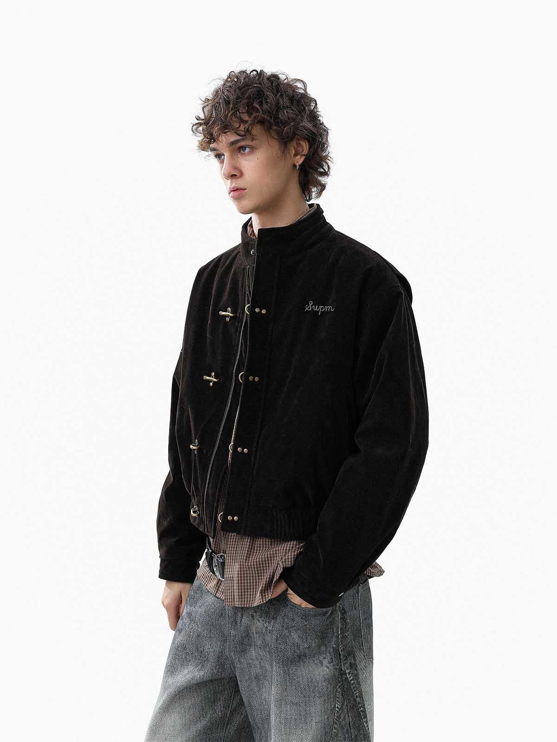 Jaqueta Manfinity Suede Embroidered — Foto 1