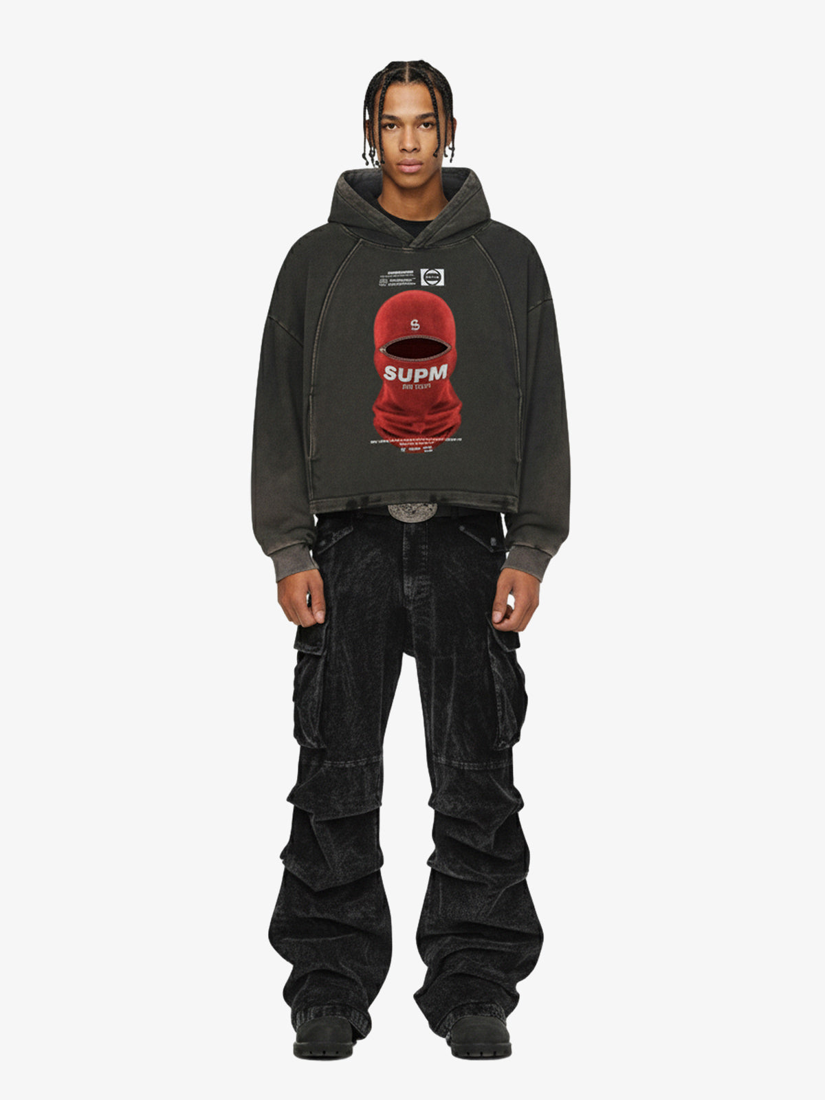Moletom Manfinity Balaclava Red — Foto 4