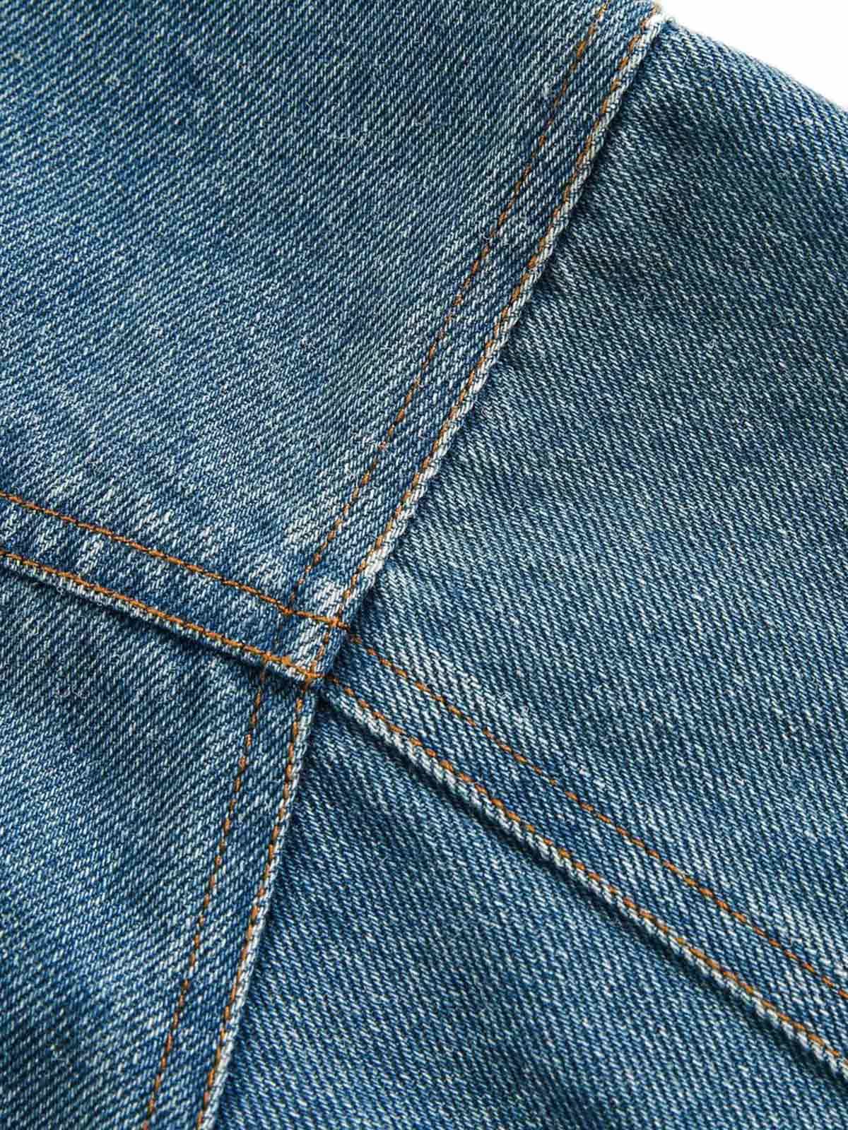 Jaqueta Manfinity Heavy Washed Denim Work — Foto 12
