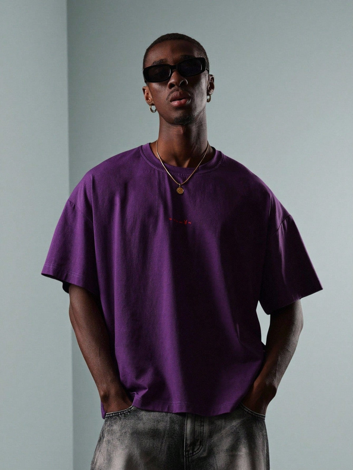 Camiseta Manfinity Purplee — Foto 6