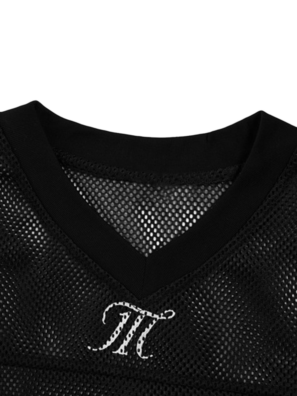 Camiseta Manfinity Jersey Letter 777 — Foto 16