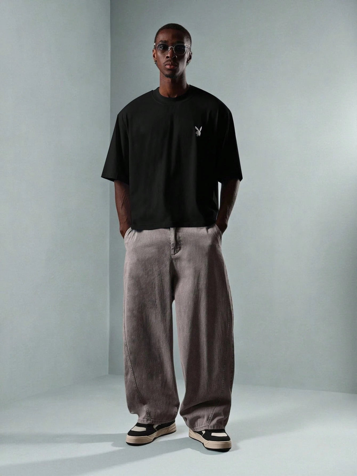 Camiseta Manfinity Oversized Fleece — Foto 10