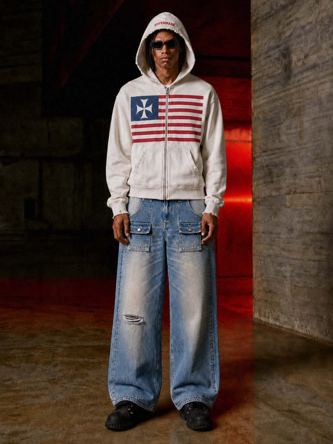Moletom Manfinity Flag Zip — Foto 1