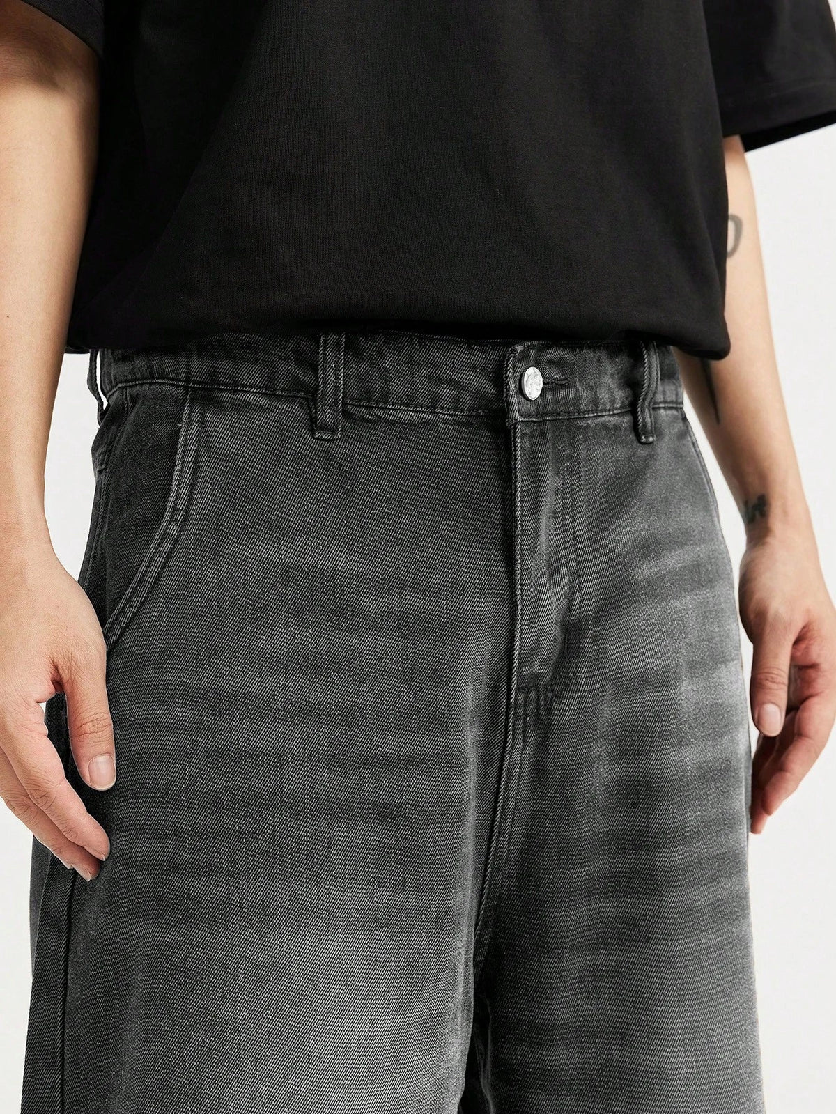 Short Manfinity Denim Lavada Diagonal — Foto 14