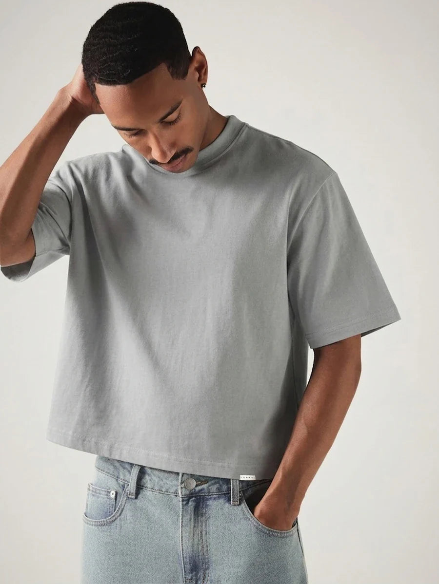 Camiseta Manfinity Cropped Boxy — Foto 10