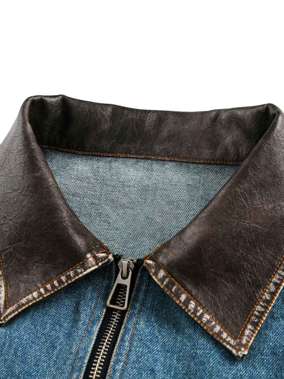 Jaqueta Manfinity Heavy Washed Denim Work — Foto 11
