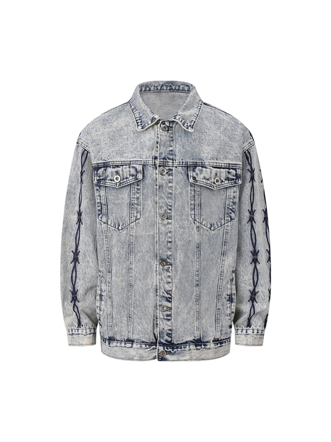 Jaqueta Manfinity Studios Barbed Wire Denim Jacket — Foto 1