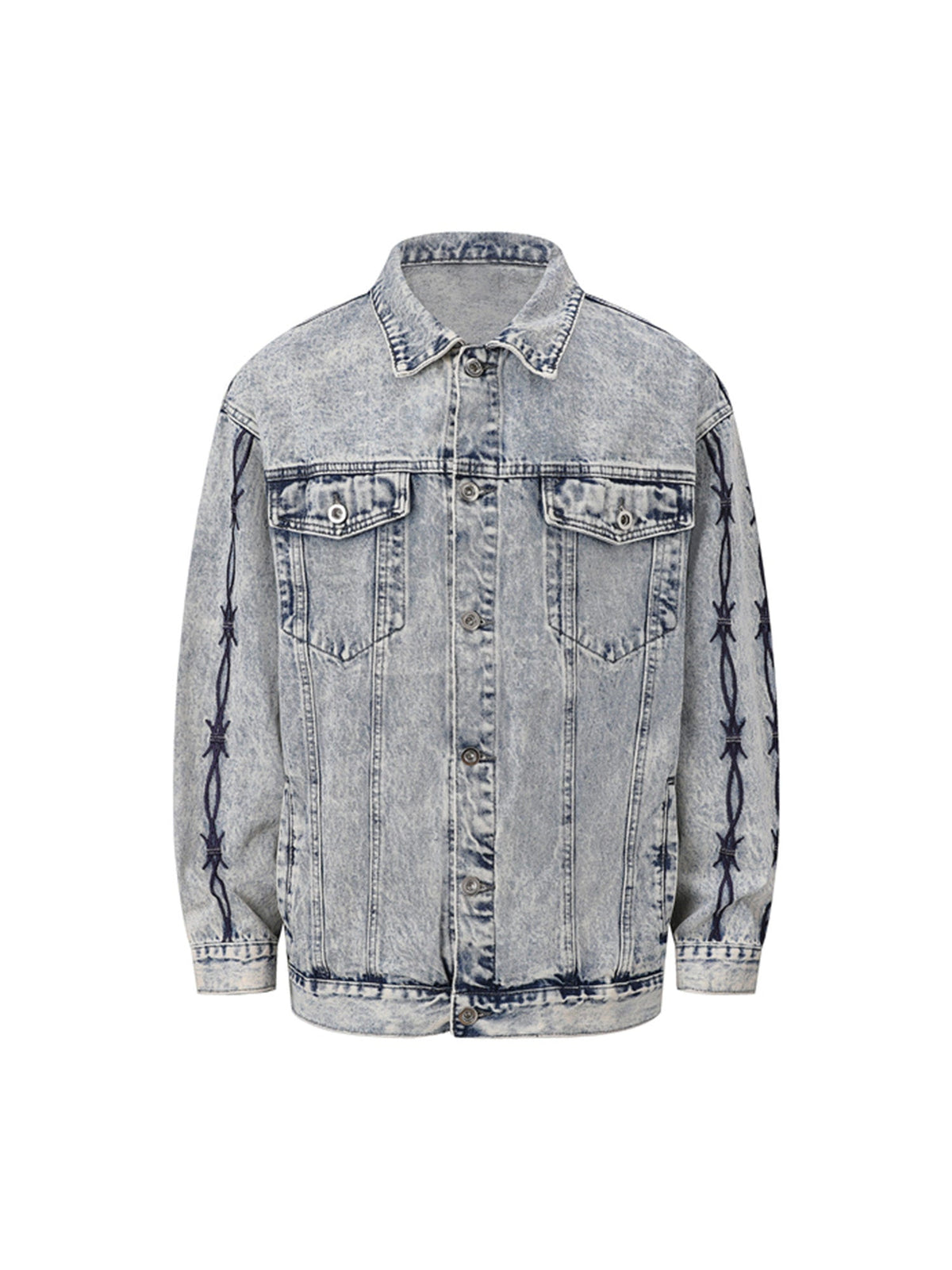 Jaqueta Manfinity Studios Barbed Wire Denim Jacket — Foto 1