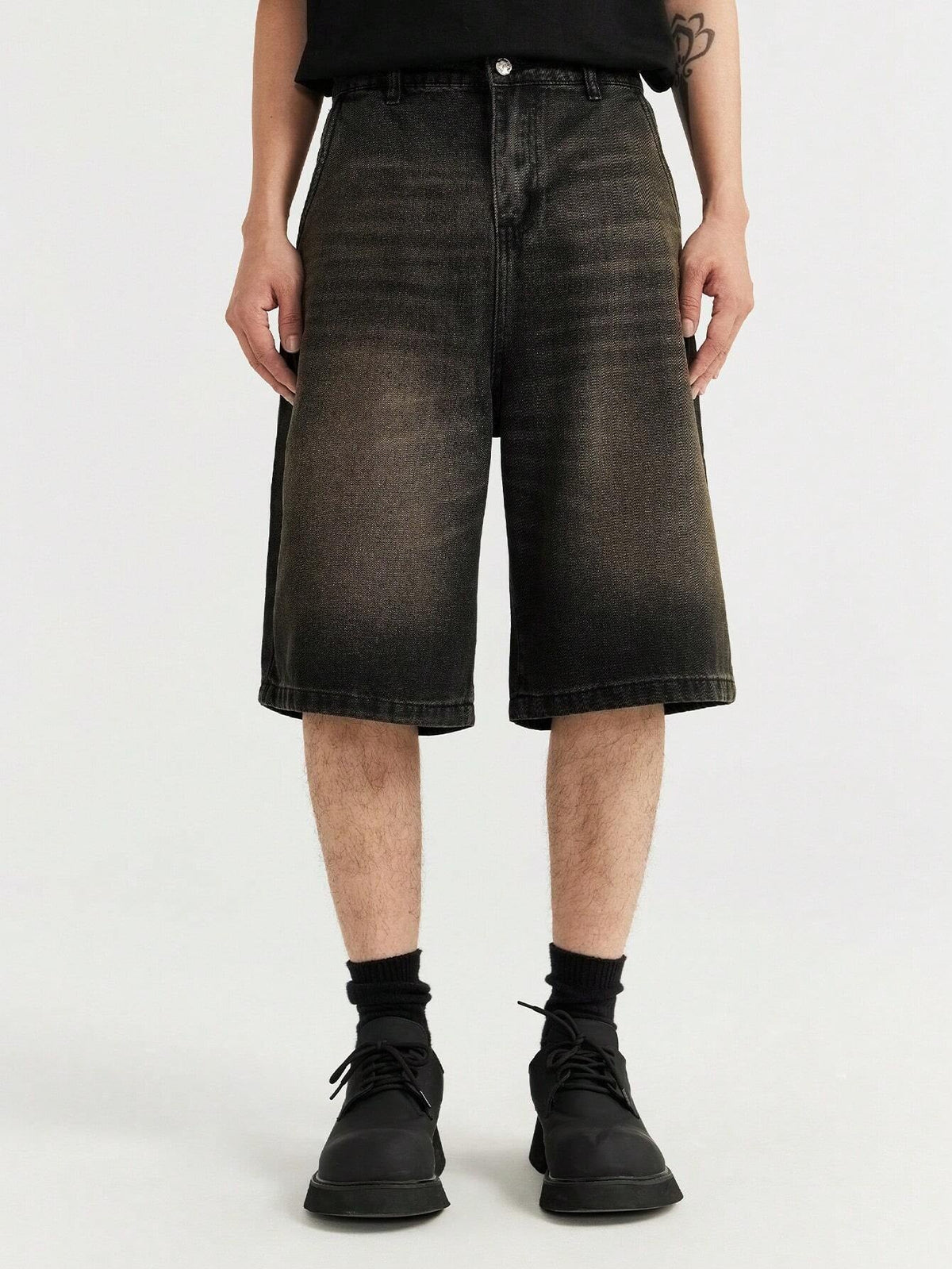 Short Manfinity Denim Lavada Diagonal — Foto 16
