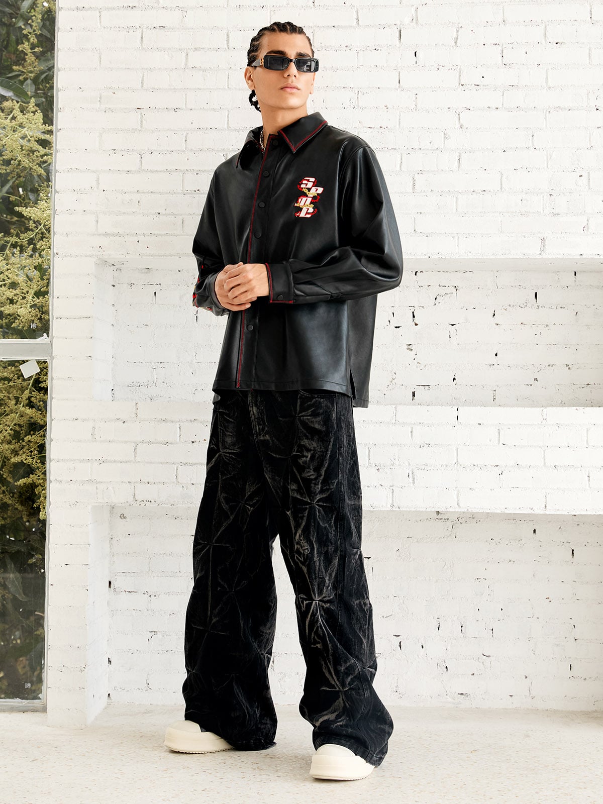 Calça Manfinity Pleated Baggy — Foto 5