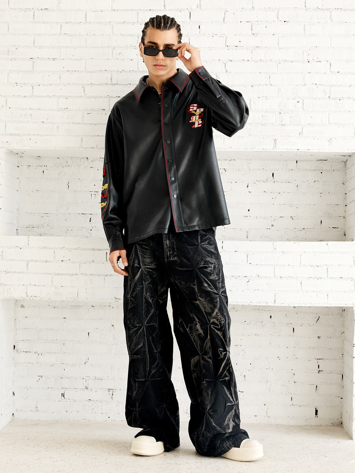 Calça Manfinity Pleated Baggy — Foto 4