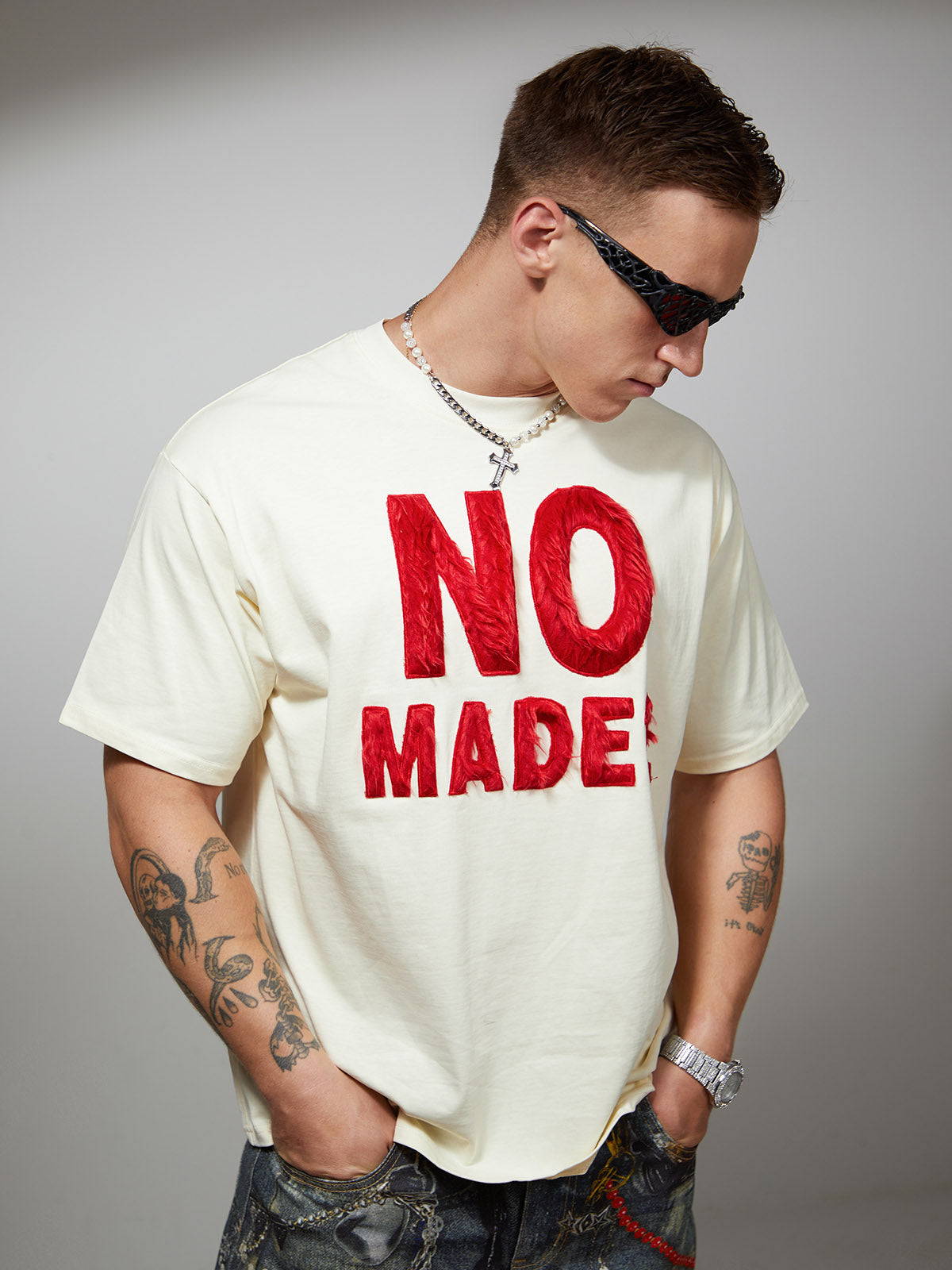 Camiseta Manfinity Studios No Made? Oversized — Foto 6