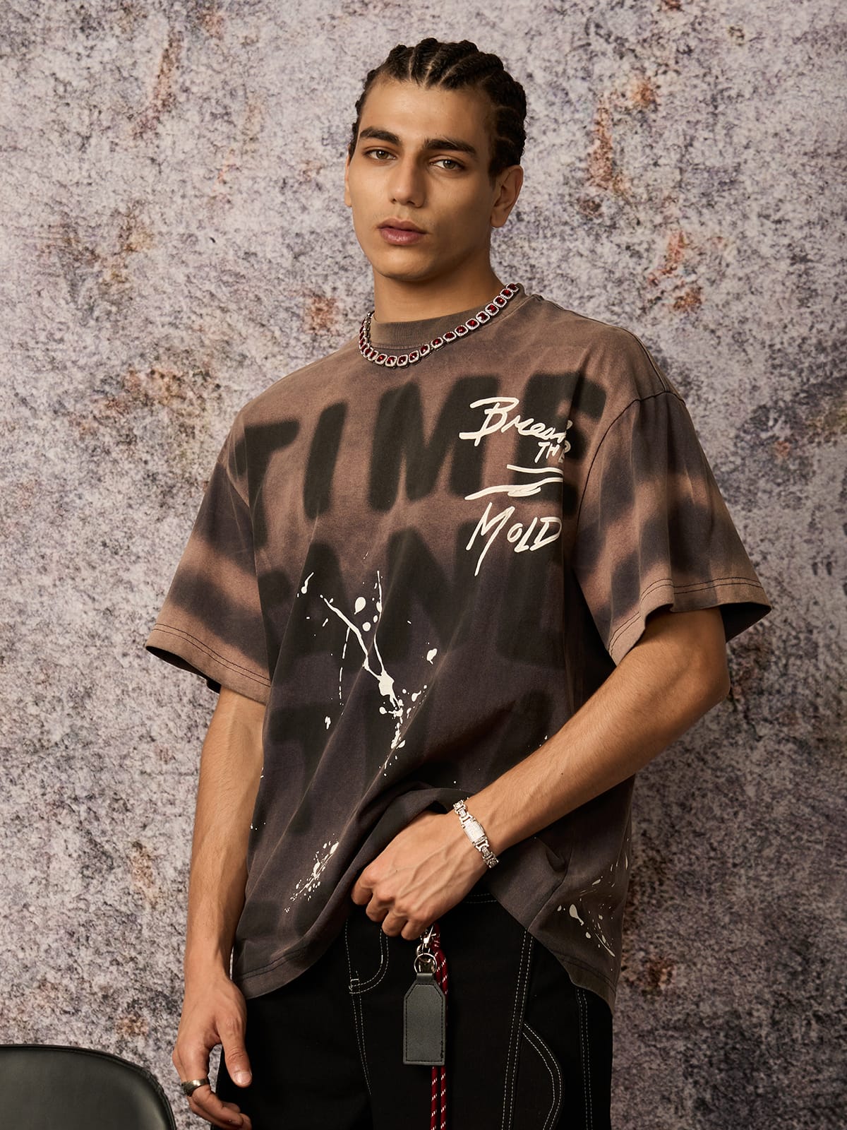 Camiseta Manfinity Ink Splash — Foto 4