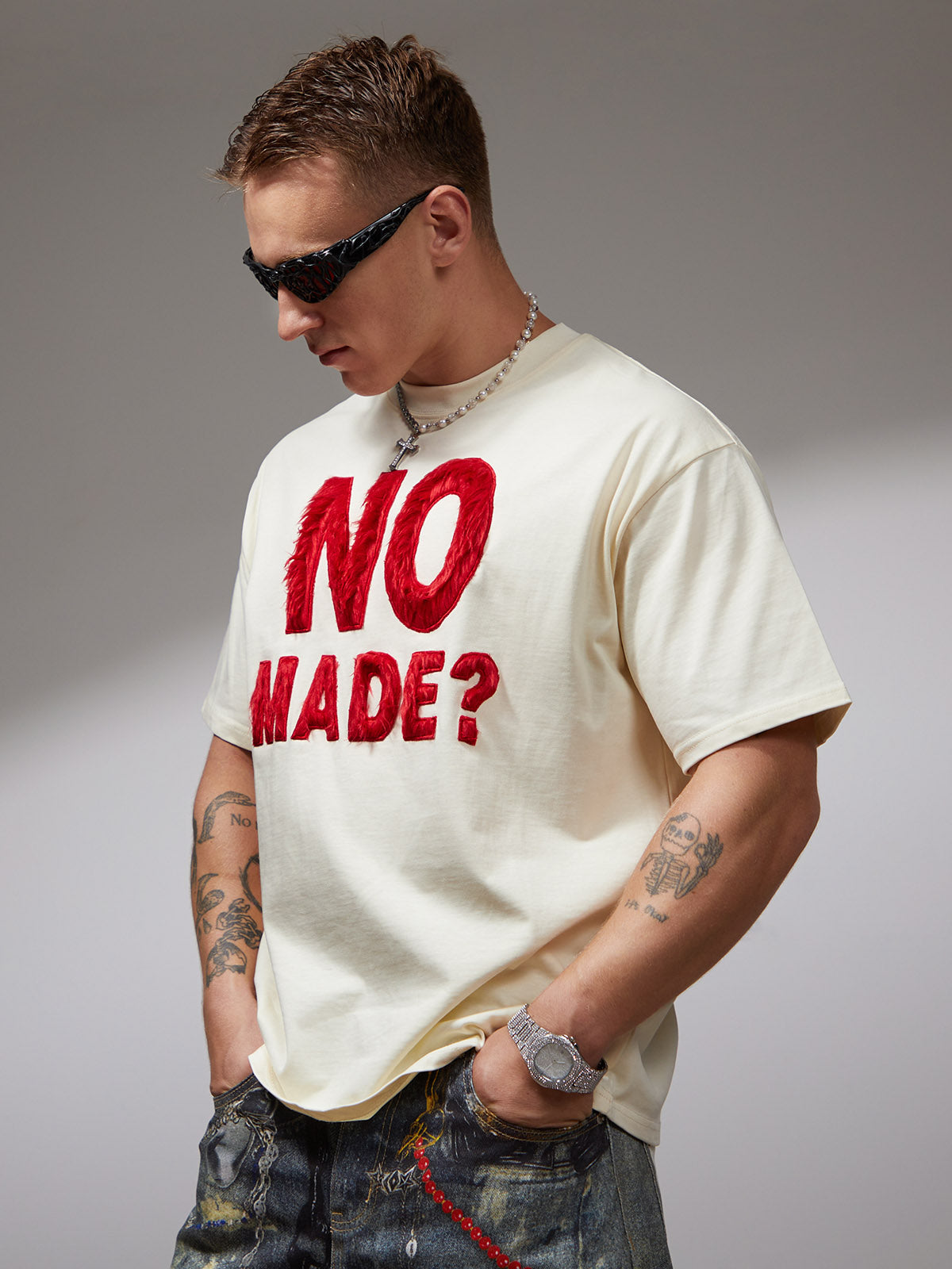 Camiseta Manfinity Studios No Made? Oversized — Foto 8