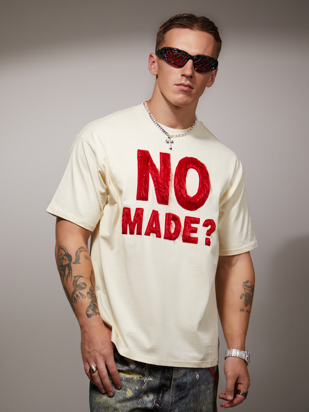 Camiseta Manfinity Studios No Made? Oversized — Foto 7