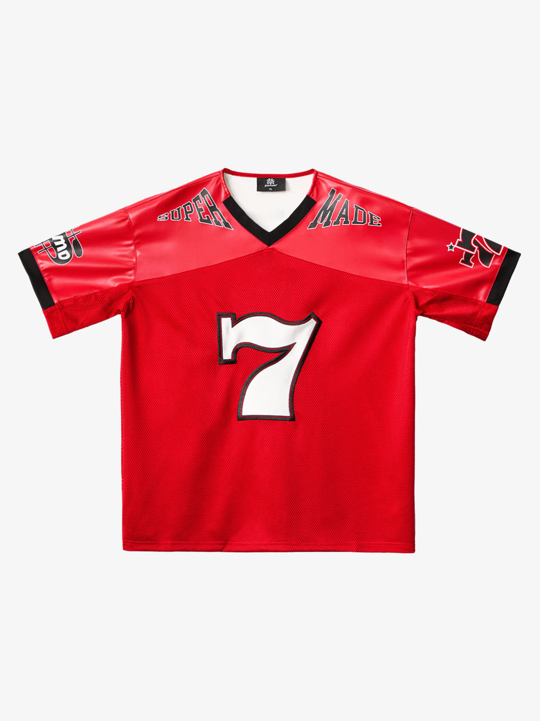 Camiseta Manfinity Studios Red Retro Jersey Oversized — Foto 1