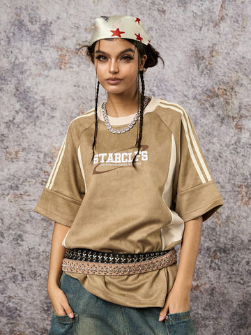 Camiseta Manfinity Suede Contrast — Foto 1