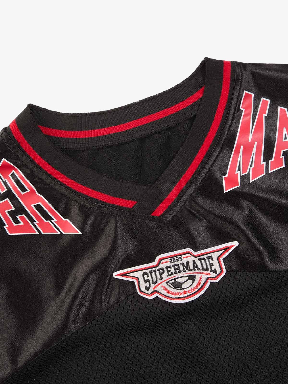 Camiseta Manfinity Studios Black Retro Jersey Oversized — Foto 6