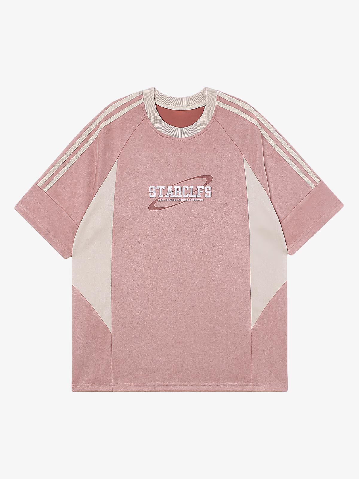 Camiseta Manfinity Suede Contrast — Foto 16