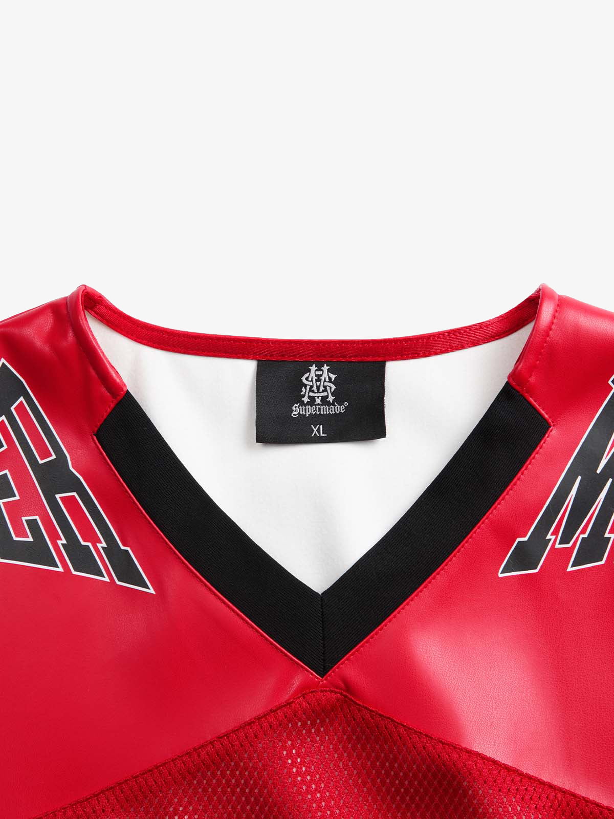 Camiseta Manfinity Studios Red Retro Jersey Oversized — Foto 12