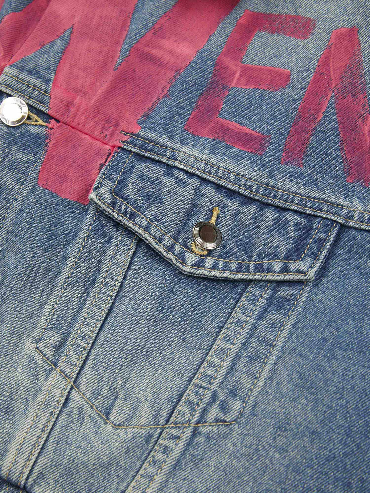 Jaqueta Manfinity Studios Pink Graff Denim Jacket — Foto 4