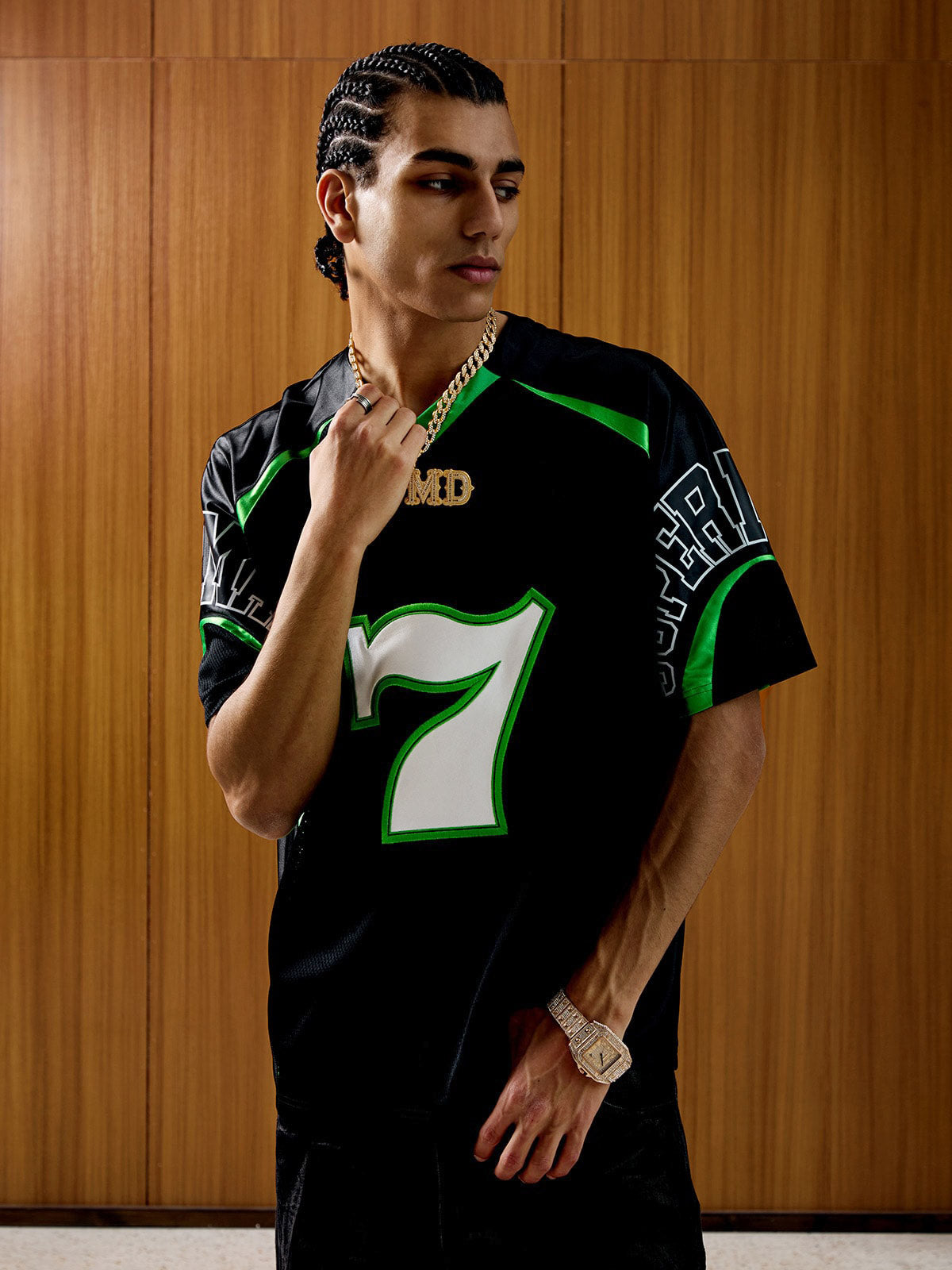 Camiseta Manfinity Contrast Color Jersey — Foto 4