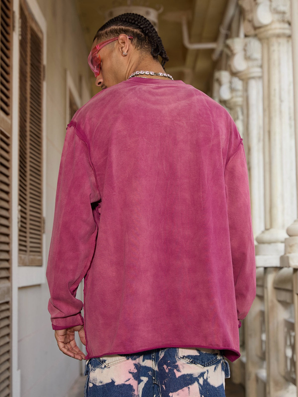 Camiseta Manfinity Washed RIRS Long — Foto 6
