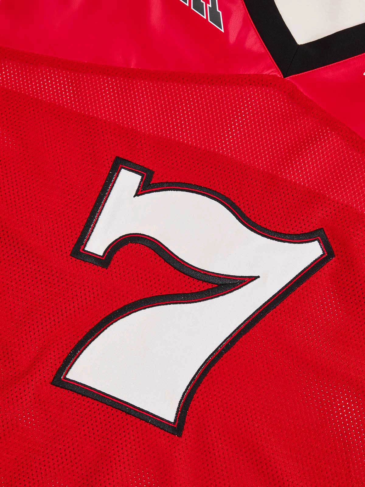 Camiseta Manfinity Studios Red Retro Jersey Oversized — Foto 14