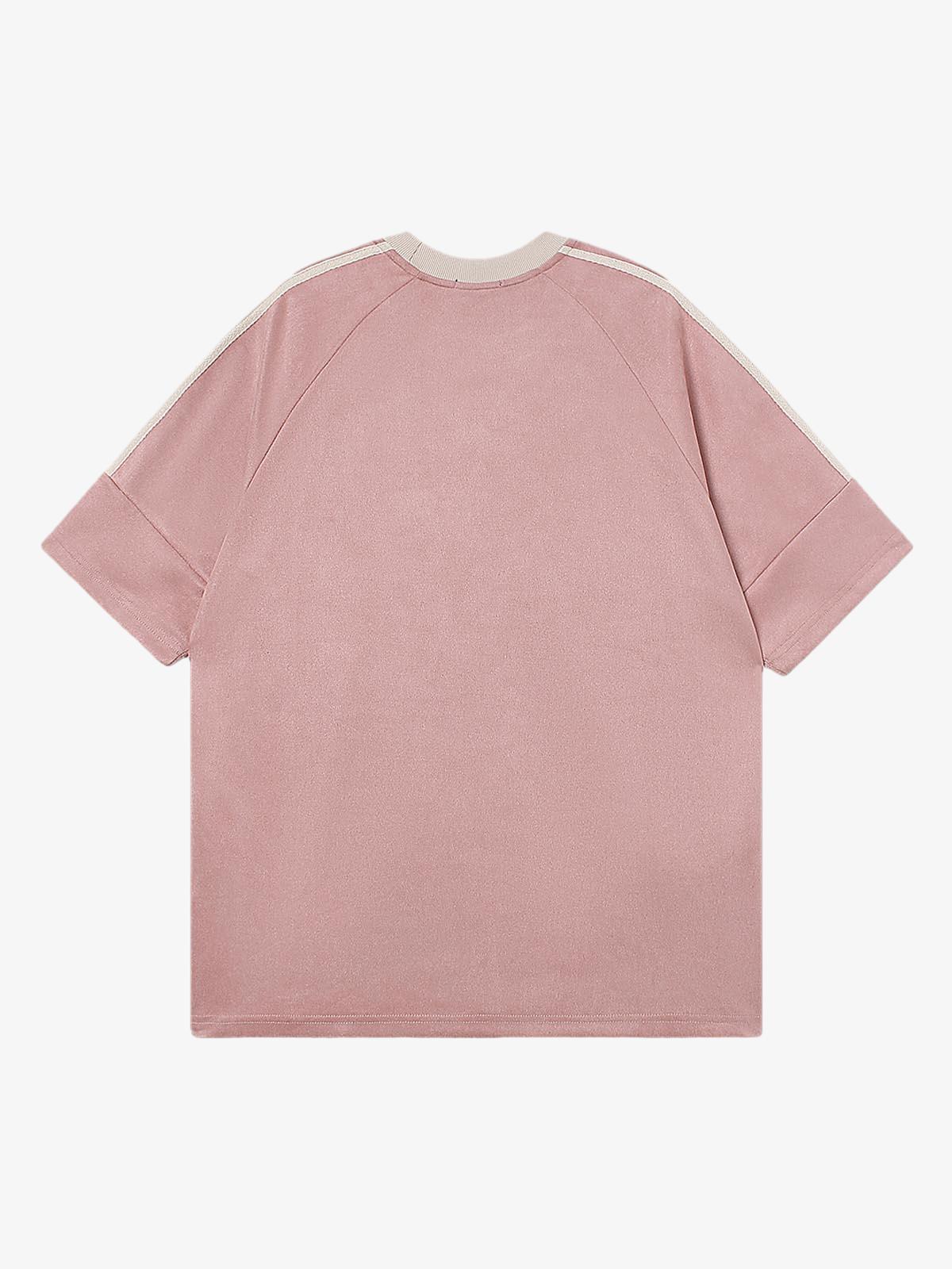 Camiseta Manfinity Suede Contrast — Foto 17