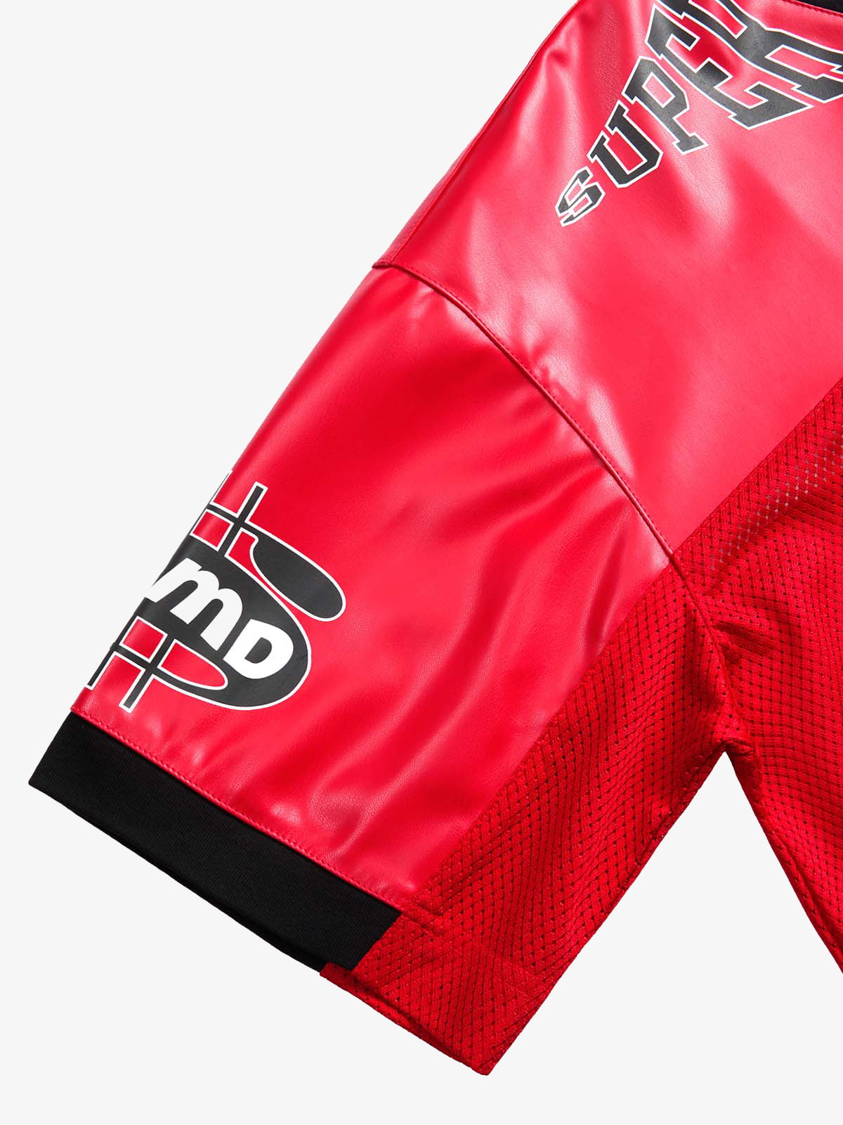 Camiseta Manfinity Studios Red Retro Jersey Oversized — Foto 15