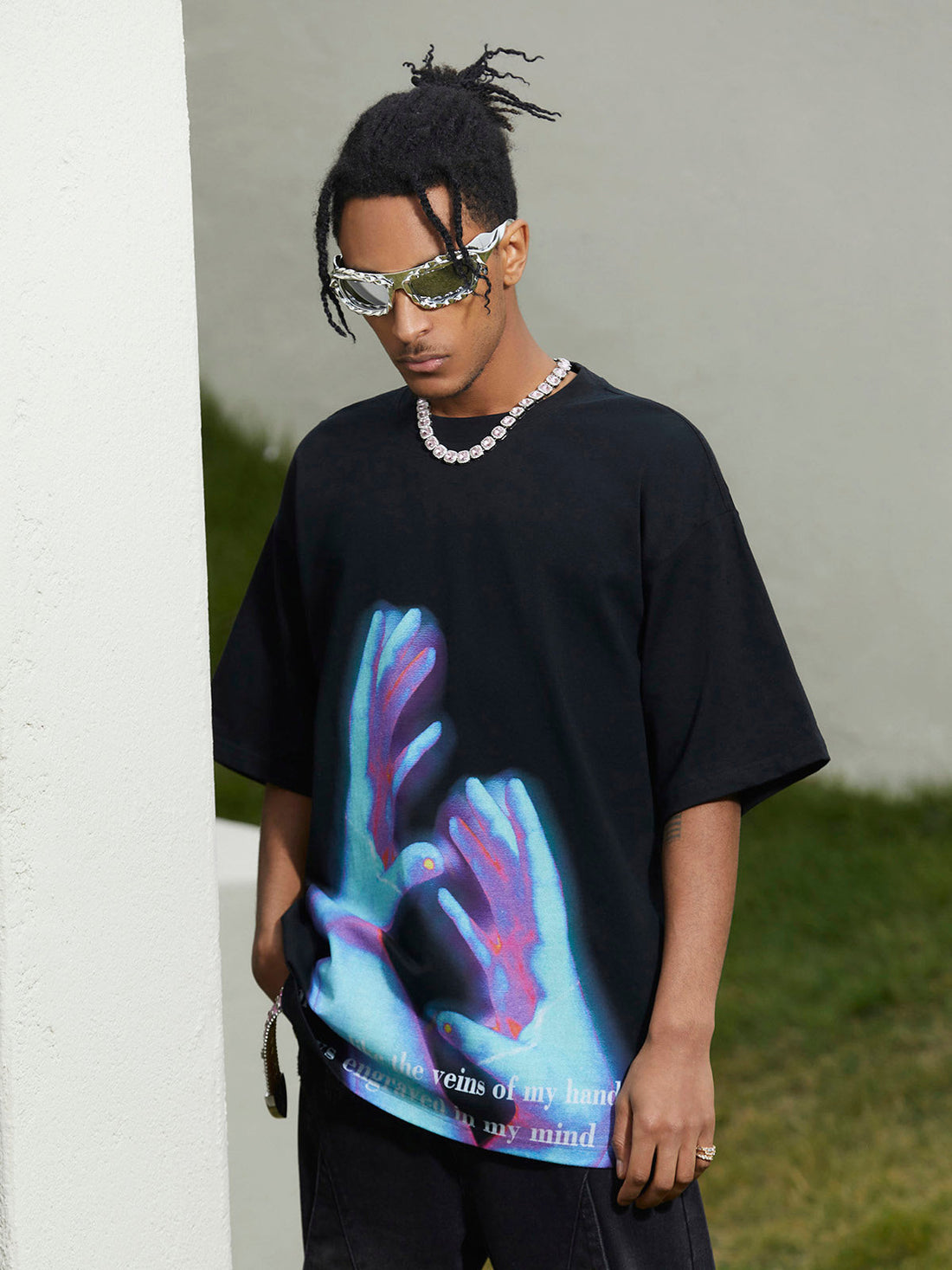 Camiseta Manfinity Vintage Palm Touch — Foto 1