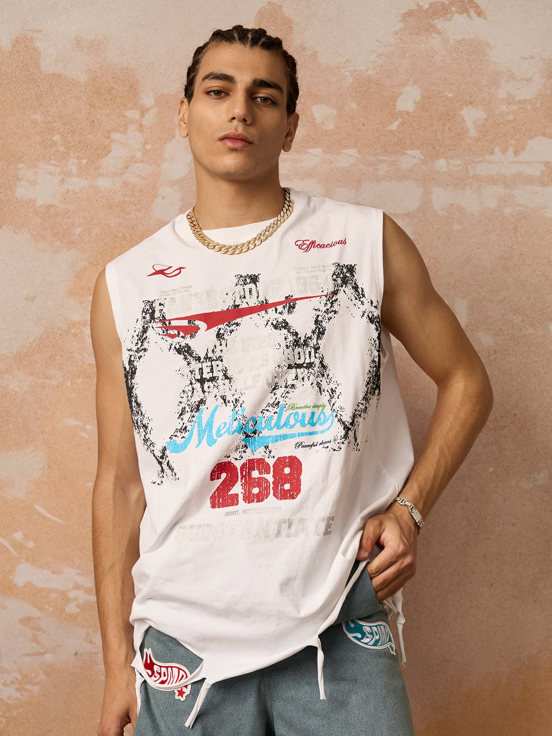 Camiseta Manfinity Tattered — Foto 1