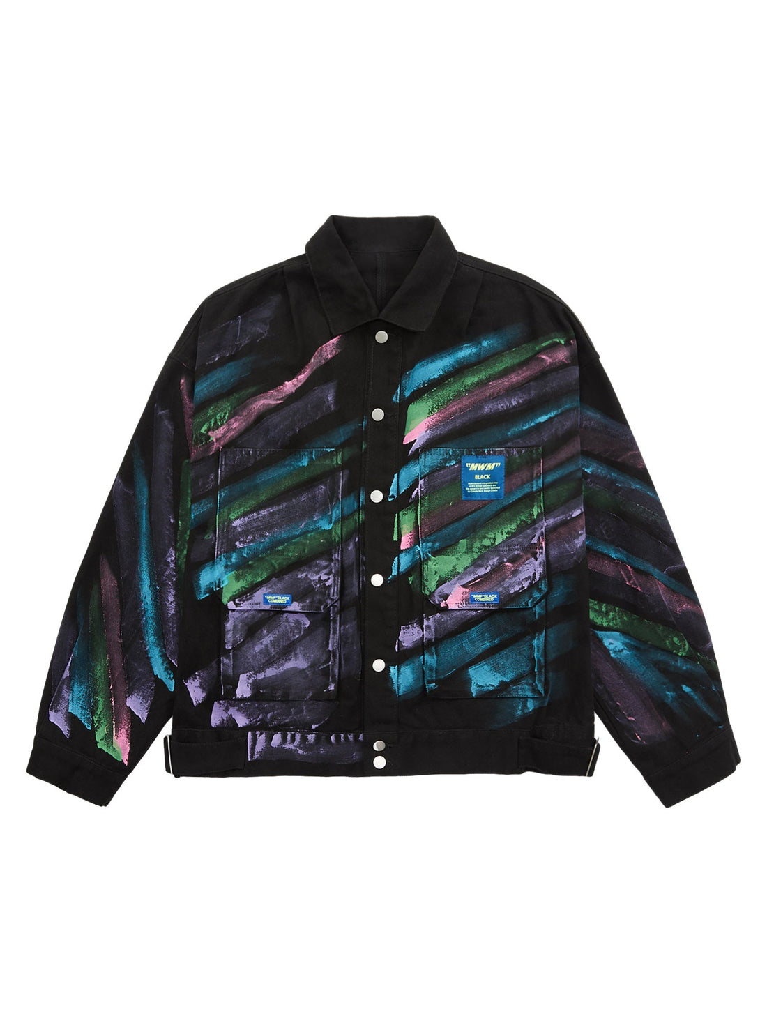 Jaqueta Manfinity Studios Abstract Graff Denim Jacket — Foto 1